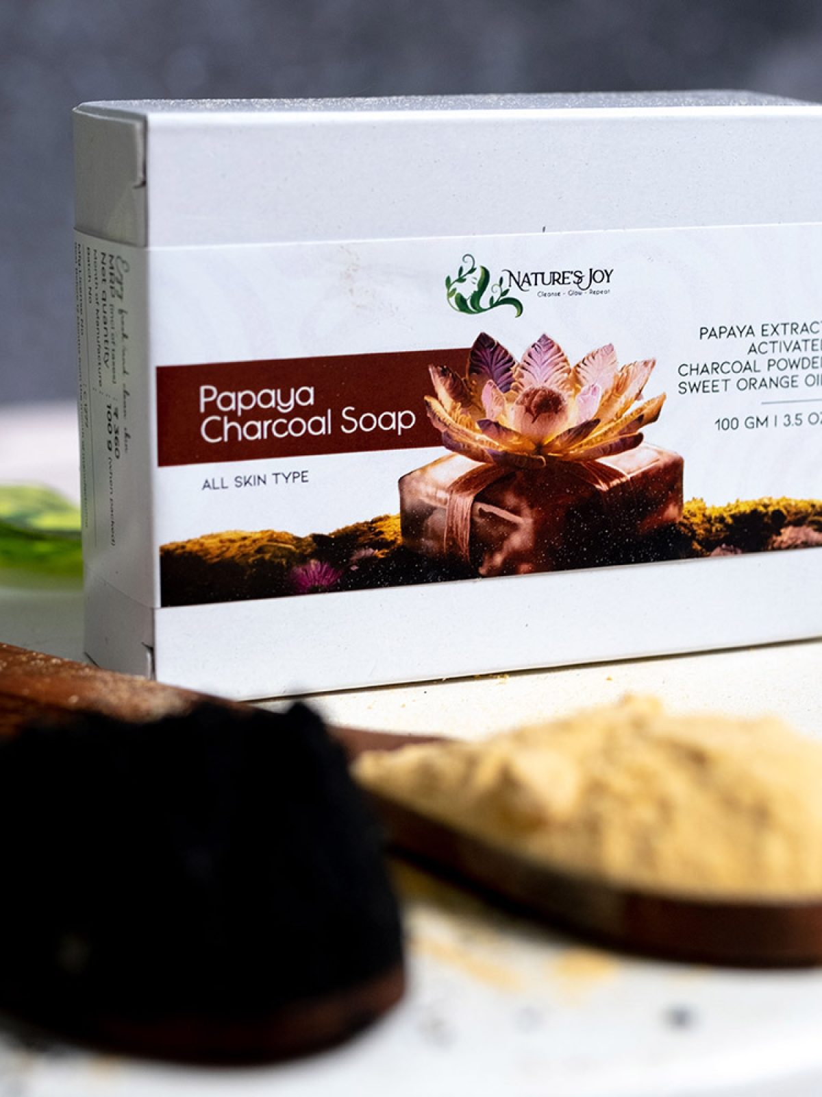 Papaya Charcoal Soap